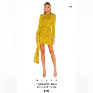 Lovers & Friends Citron Green Dress